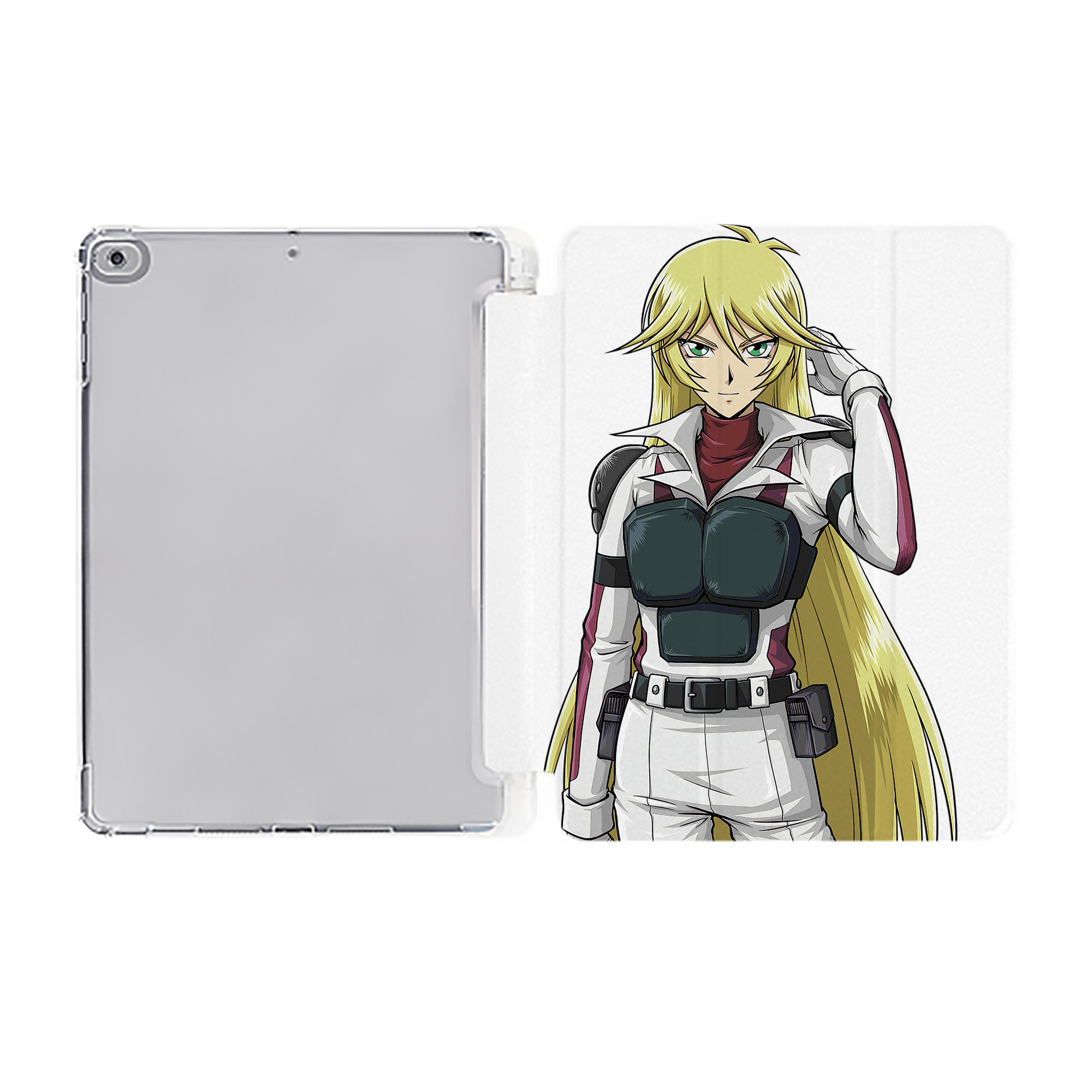 （画像用） 遊☆戯☆王 Yu-Gi-Oh! IPad ケース ペン収納付き 三つ折りスタンド PUレザー×シリコン 対応機種9.5/10.5/10.9インチ